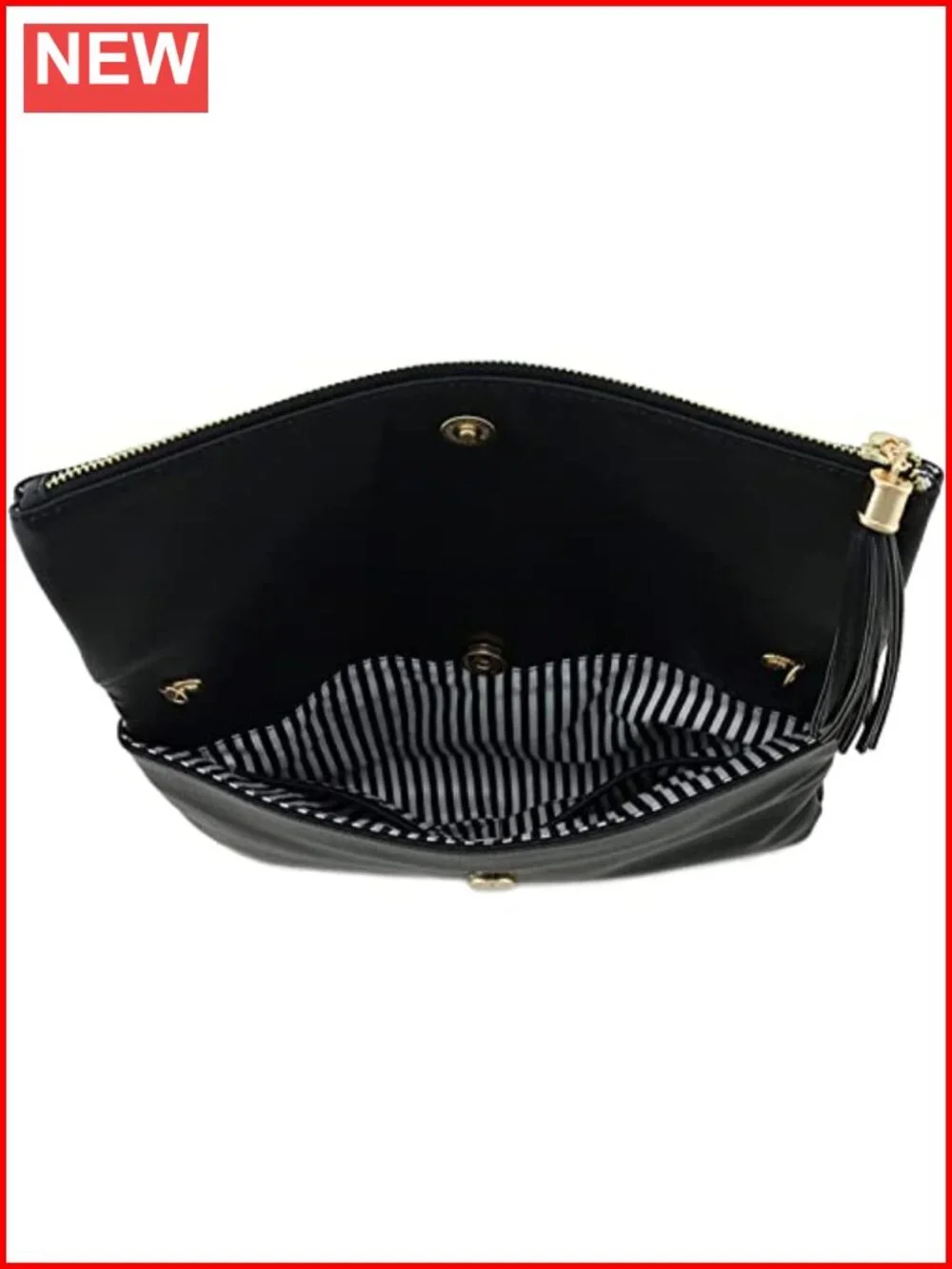 Solene Envelope Clutch Crossbody Tassel Wallet Chain Strap Evening Purse
